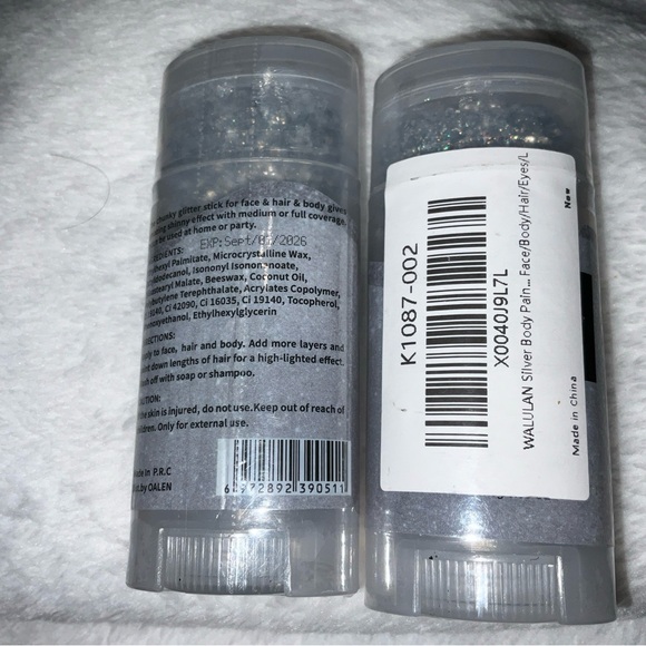 Silver Face Glitter Stick, Sparkle Sequins Holographic Makeup Glitter Stick Set2 - Picture 10 of 16